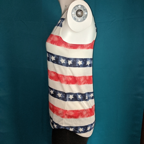 ☀️NWOT Arizona red white and blue tank --size SM - Picture 2 of 3